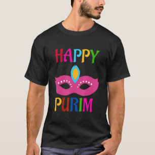 Camiseta Happy Purim Mask