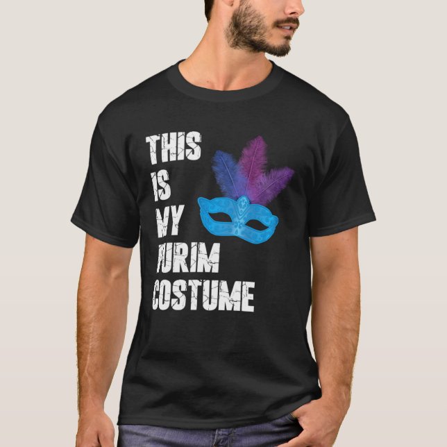 Camiseta Happy Purim This is my Purim Costume Jewish (Frente)