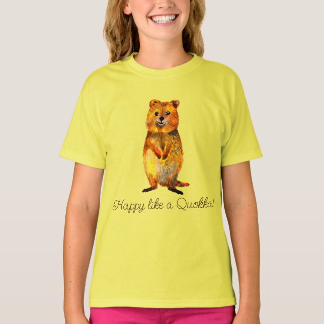 Camiseta Happy Quokka (Frente)