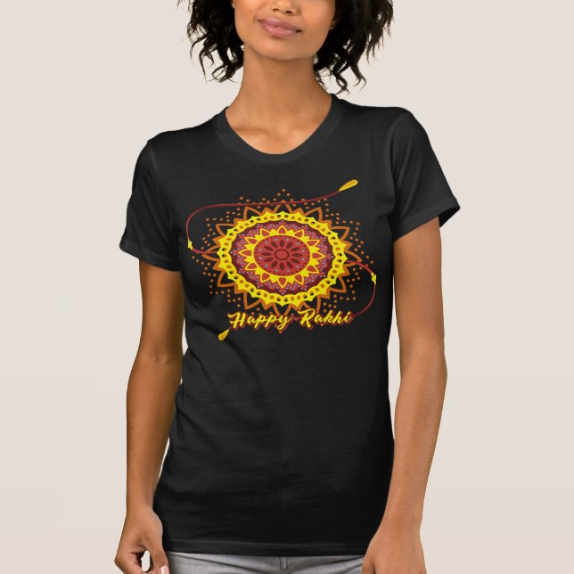 Camiseta Happy Rakhi, yellow (Frente)