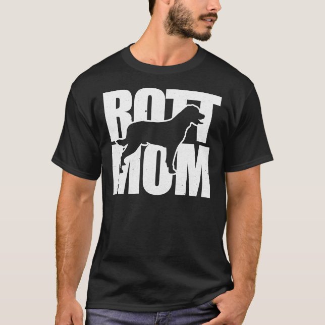 Camiseta Happy Rottweiler Mãe (Frente)