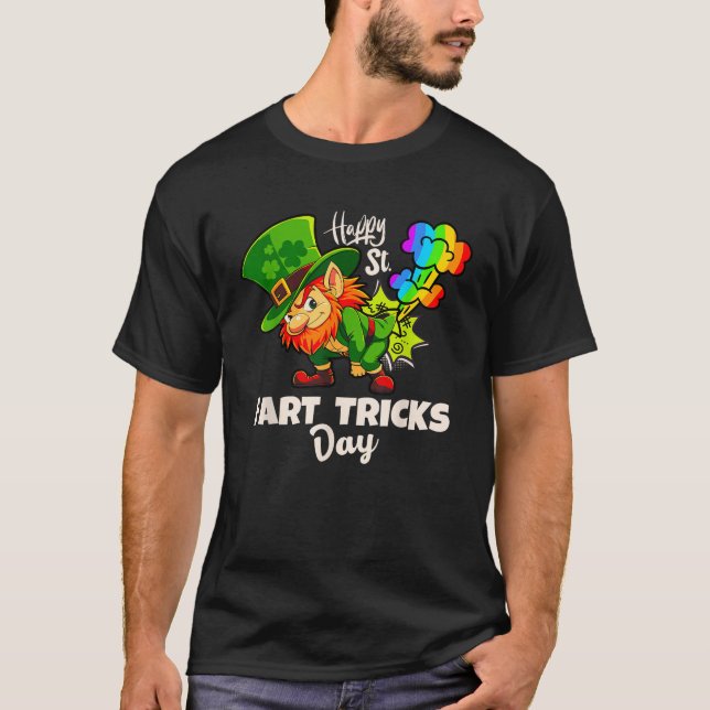 Camiseta Happy Saint Fart Tricks Day Funny Leprechaun Farti (Frente)