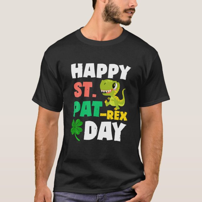 Camiseta Happy St. Pat-Rex Day (Frente)