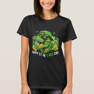 Camiseta Happy St Pat-rex Day Dinosaur Camo St Patricks Day