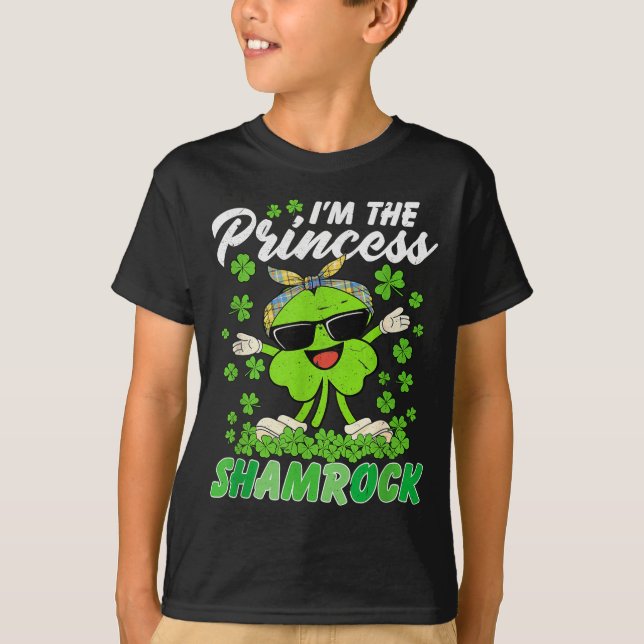 Camiseta Happy St Patrick's Day I'm The Princess Shamrock I (Frente)