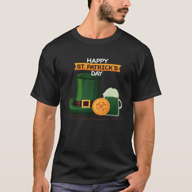 Camiseta Happy St Patrick's Day Irish American Pride Lucky  (Frente)
