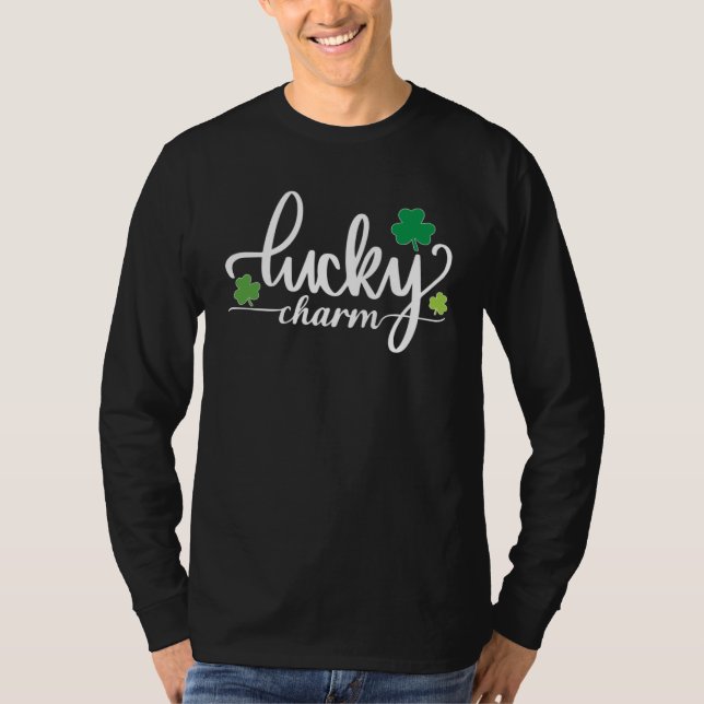 Camiseta Happy St Patrick's Day Lucky Charmer Charm Boys Ki (Frente)