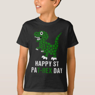 Camiseta Happy St Patricks Day Patrex T-rex Dinosaur Funny 