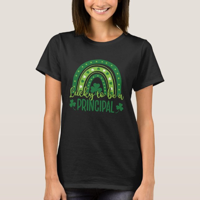 Camiseta Happy St Patrick's Day School  Lucky To Be A Princ (Frente)