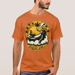 Camiseta Happy Stoner Cat