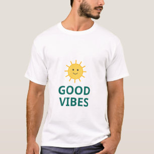 Camiseta Happy Sun Good Vibes Sol de Verão Diver