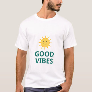 Camiseta Happy Sun Good Vibes | Sol de Verão Diver
