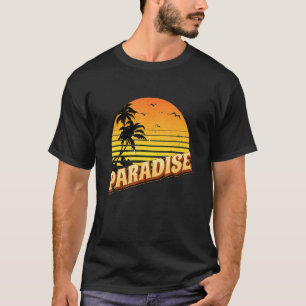 Camiseta Happy Sunshine Island Paradise Palm Trees Vintage