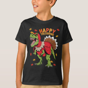 Camiseta Happy Trexdando T Rex Dinosaur Turquia Graças