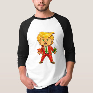 Camiseta Happy Trump Funny Trump Bull Bear Trump Meme Chibi