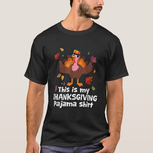 Camiseta Happy Turkey Day Men Women This is My Thanksgiving (Frente)