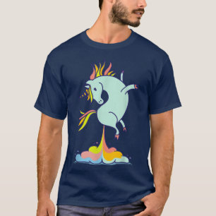 Camiseta Happy Unicorn Poop Funny Magical Rainbow Gift