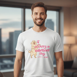 Camiseta Happy Valentine’s Day Dog Shirt | Cute Puppy Love