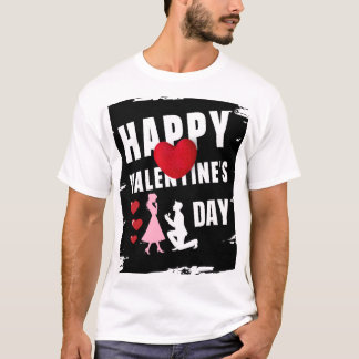 Camiseta Happy Valentine’s Day Matching Couples Outfit Tee