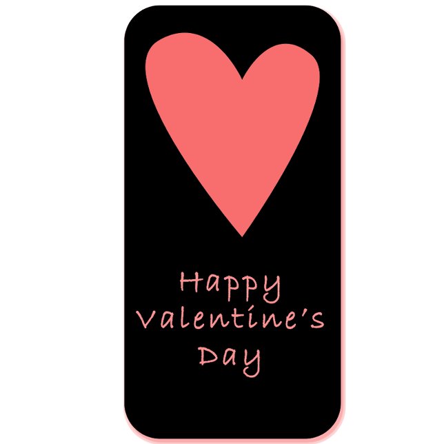 Camiseta Happy Valentine’s Day Minimalist T-Shirt | Pink He (Criador carregado)