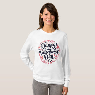 Camiseta Happy Valentine’s Day Shirt Gift for Girlfriend