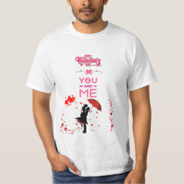 Camiseta Happy Valentine’s Day – You and Me Romantic Love