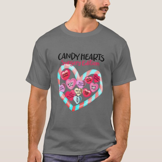 Camiseta Happy Valentines Day Anesthesia Design For Februar (Frente)