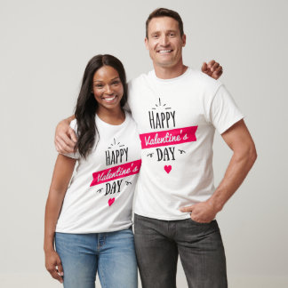 Camiseta Happy valentine's day couple t-shirts