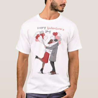 Camiseta Happy valentine's day design