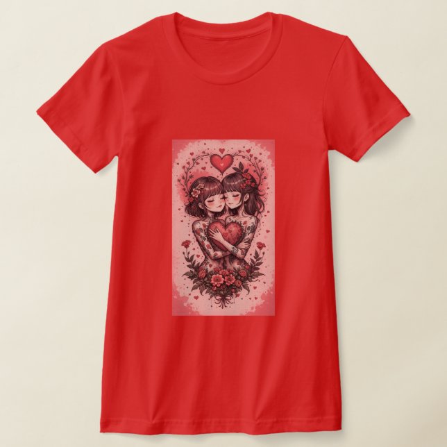 Camiseta Happy Valentine's Day Personalized Gift (Postura )