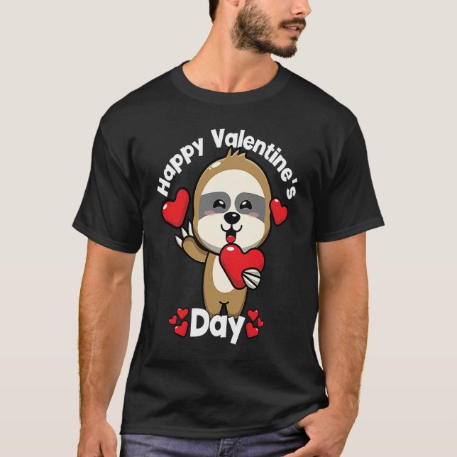 Camiseta Happy Valentine's Day Roses Date Night Flowers Lov (Frente)