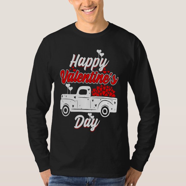 Camiseta Happy Valentine's Day Roses Date Night Flowers Lov (Frente)