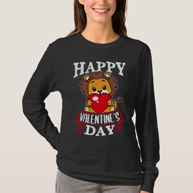Camiseta Happy Valentine's Day Roses Date Night Flowers Lov (Frente)
