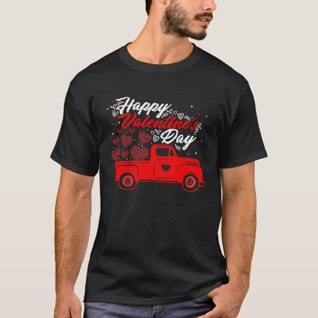 Camiseta Happy Valentine's Day Roses Date Night Flowers Lov (Frente)