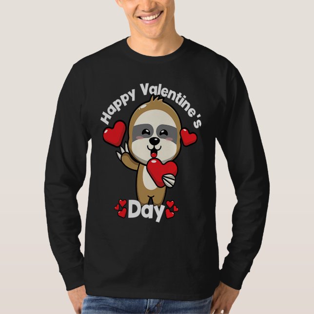 Camiseta Happy Valentine's Day Roses Date Night Flowers Lov (Frente)