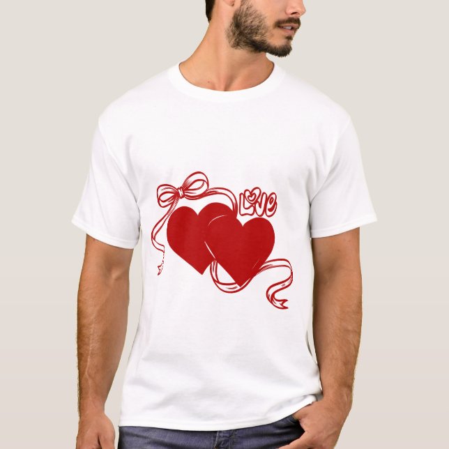 Camiseta Happy valentine's day T shirt  (Frente)
