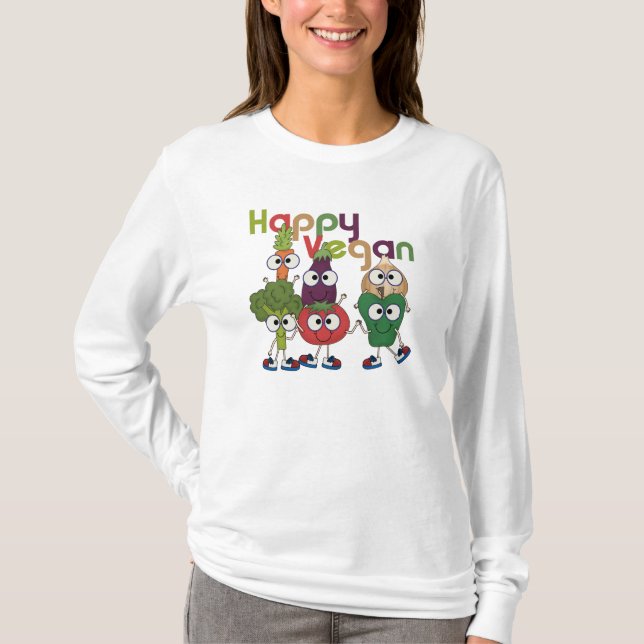 Camiseta Happy Vegan (Frente)