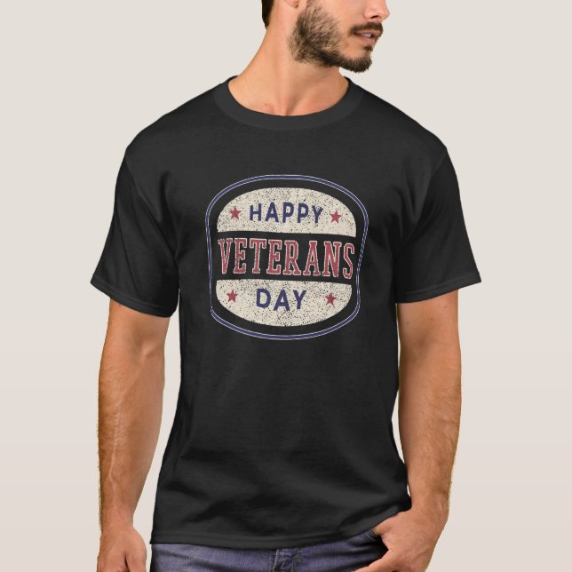 Camiseta Happy Veterans Day US Veterans (Frente)