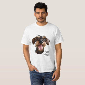 Camiseta Happy Wirehair Dachshund