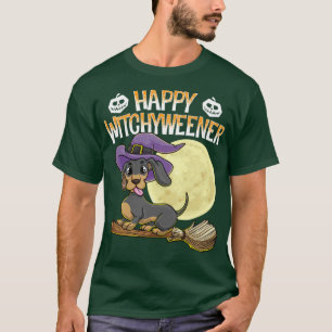 Camiseta Happy Witchyweener Halloween Dachshund Witene