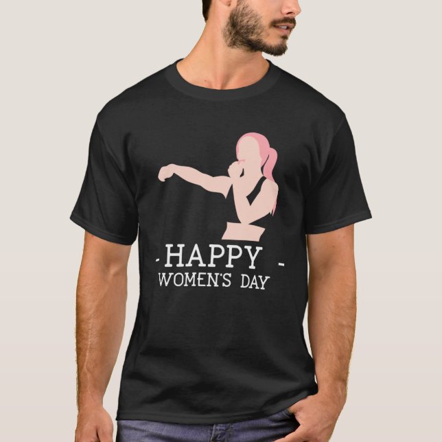 Camiseta Happy Women s Day 2023 Boxing Embrace Equity Fit S (Frente)