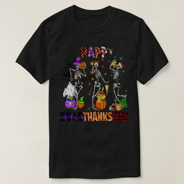 Camiseta Happyhallothanksmas 19 (Frente do Design)