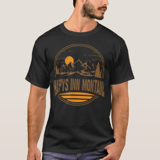 Camiseta Happys Inn Montana Montanha Hiking Vintage
