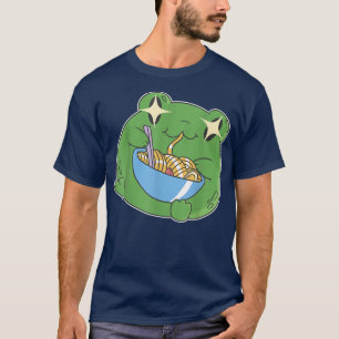 Camiseta Harajuku Kawaii Ramen Japonês Sapo Anime