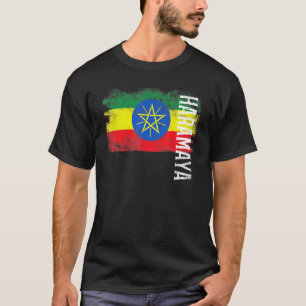 Camiseta Haramaya Etiópia Bandeira Para Homens Etíopes Ki