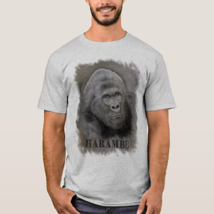 Camiseta Harambe (Desenho Gráfico) - Tamanho Grande da Imag
