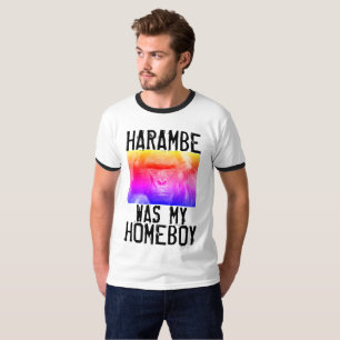 Camiseta HARAMBE ERA MINHA T-shirts FICAR EM CASA