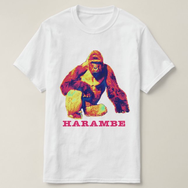 Camiseta Harambe Gorilla T-shirt (Frente do Design)