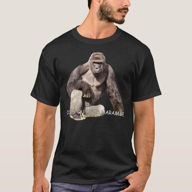Camiseta Harambe - Memorial Essential T-Shirt (Frente)