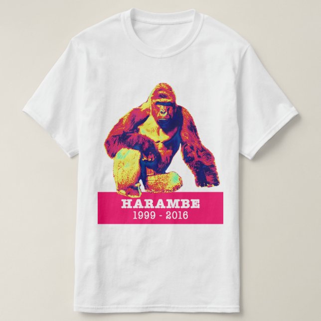 Camiseta Harambe T-shirt (Frente do Design)
